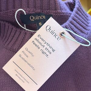 Quince Women's Cowl Neck Sweater in Rich Purple